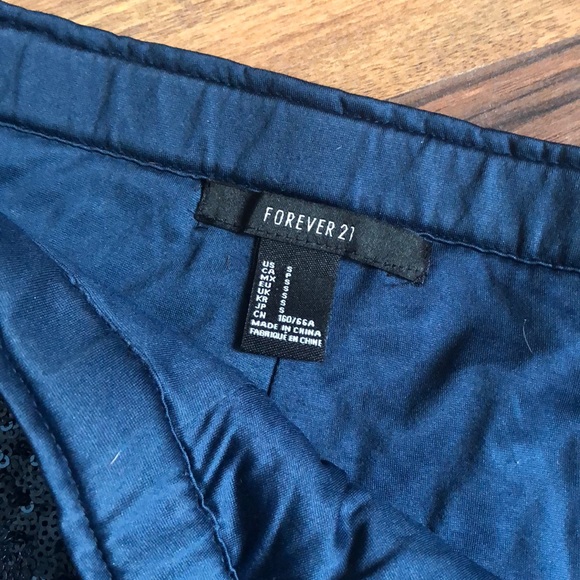 Navy sequin shorts - Picture 4 of 5